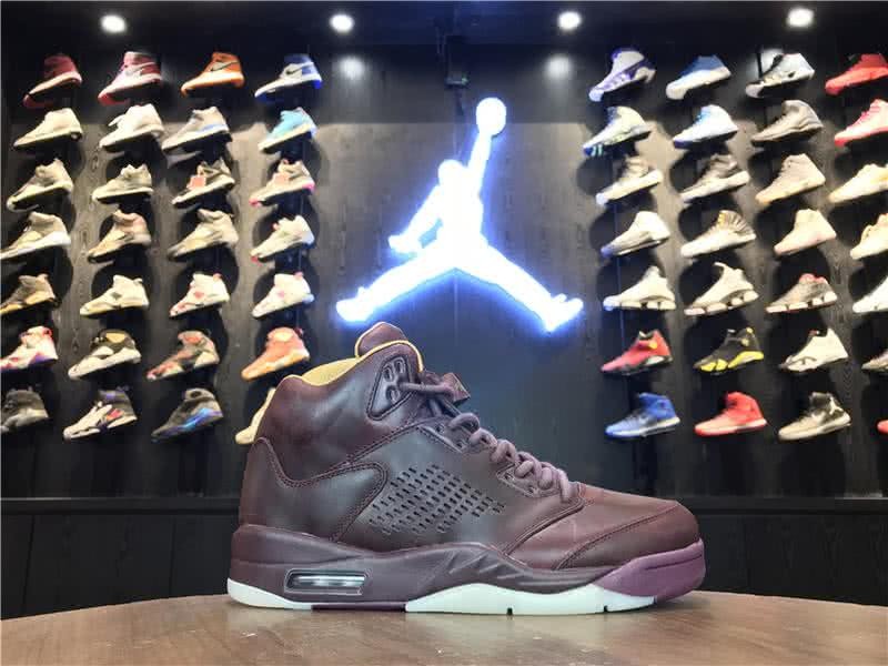 Air Jordan 5 Premium Bordeaux Wine Red Men 1