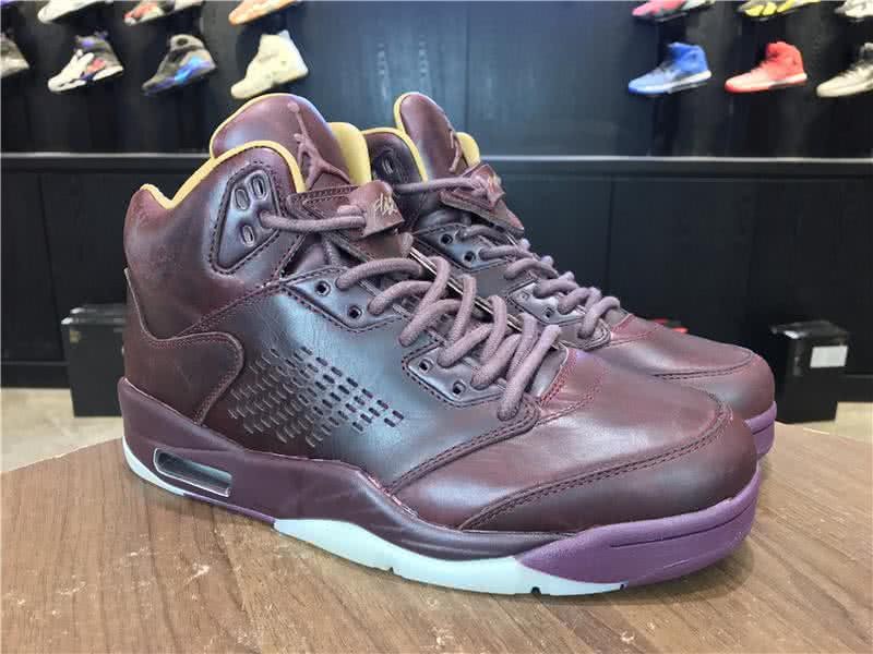 Air Jordan 5 Premium Bordeaux Wine Red Men 8