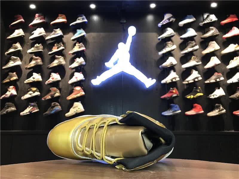 Air Jordan 11 Golden Upper And White Sole Men 4