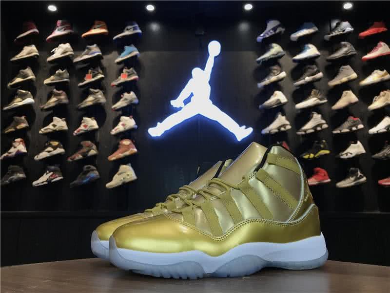 Air Jordan 11 Golden Upper And White Sole Men 6