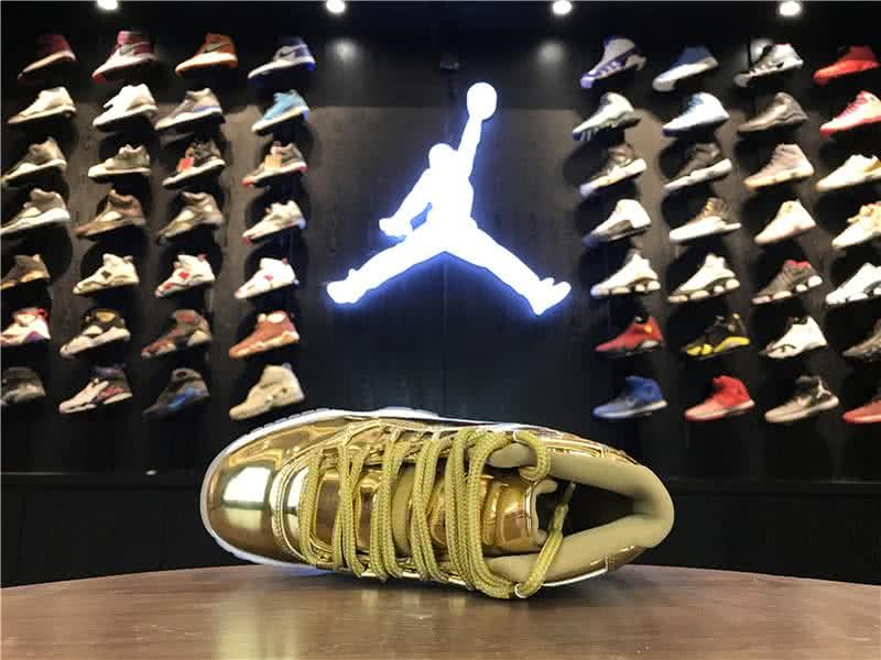 Air Jordan 11 Golden Upper And White Sole Women 3