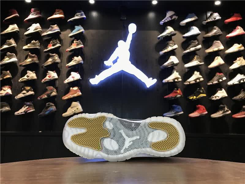 Air Jordan 11 Golden Upper And White Sole Women 5
