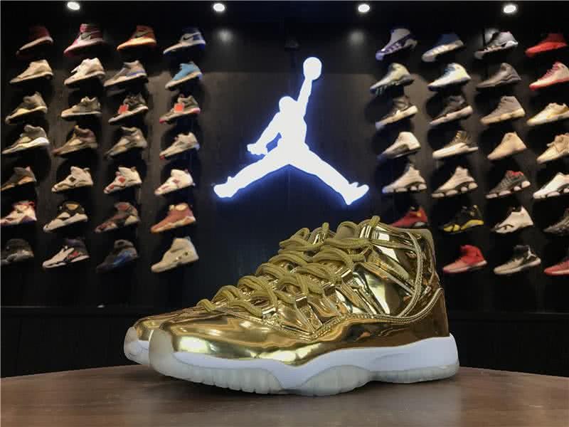 Air Jordan 11 Golden Upper And White Sole Women 6