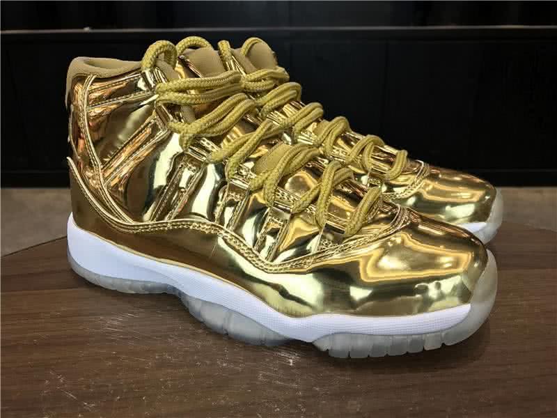 Air Jordan 11 Golden Upper And White Sole Women 8