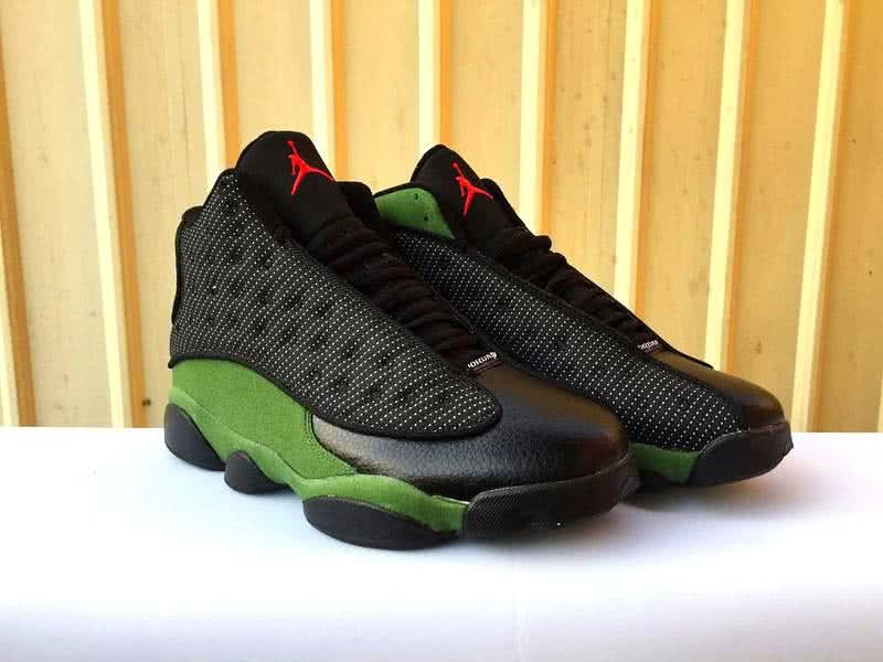 Air Jordan 13 Black And Green Men 4