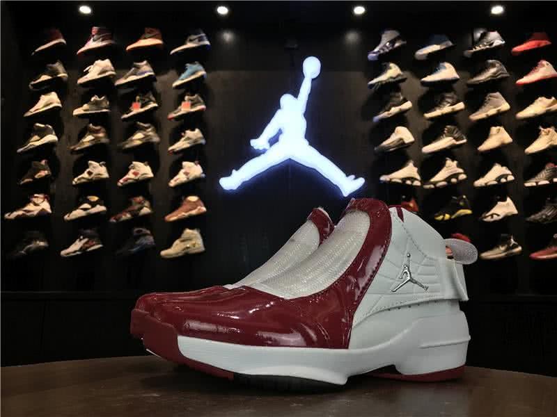 Air Jordan 19 White And Red Men 6