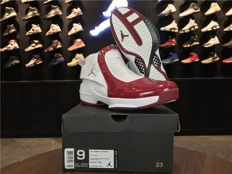 Air Jordan 19 White And Red Men 1