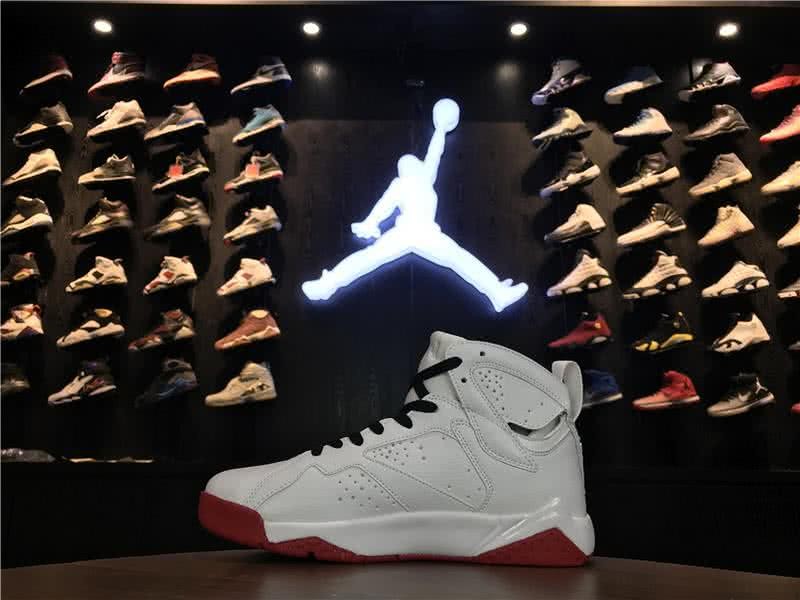 Air Jordan 7 History of Flight White And Red Women/Men 1