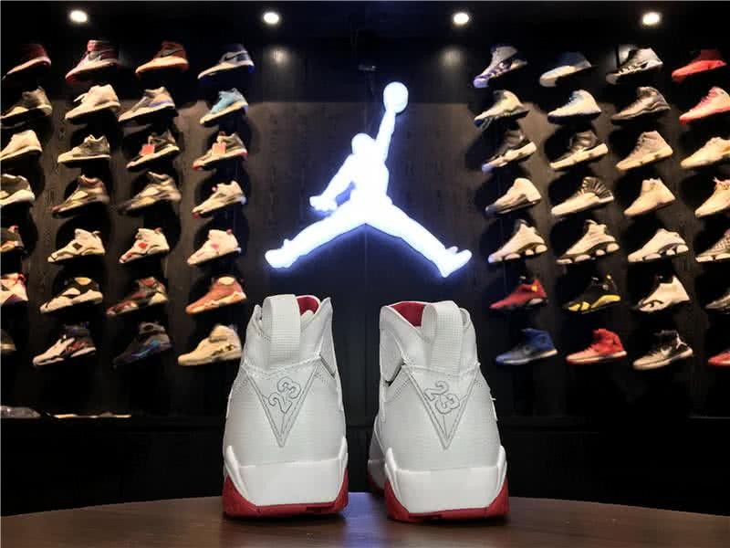 Air Jordan 7 History of Flight White And Red Women/Men 5