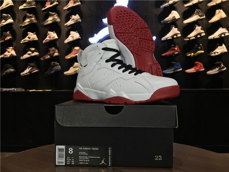 Air Jordan 7 History of Flight White And Red Women/Men 8