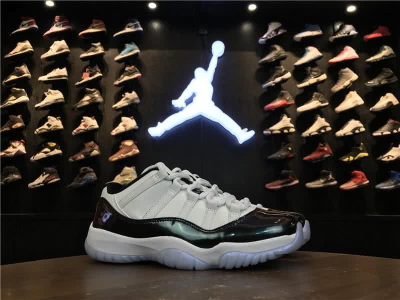 Air Jordan 11 Low Easter White And Atrovirens Men And Women 8