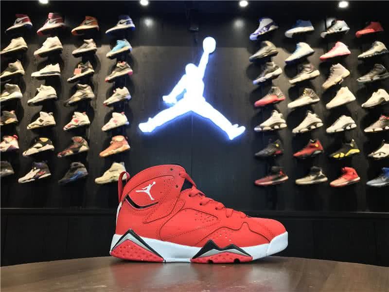 Air Jordan 7 Fadeaway Red Women 2
