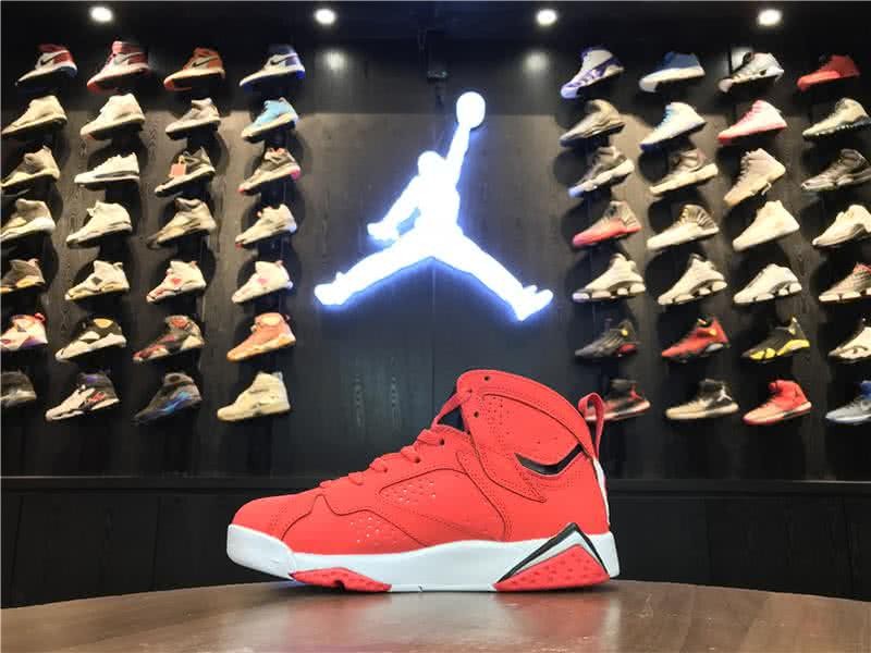 Air Jordan 7 Fadeaway Red Women 3