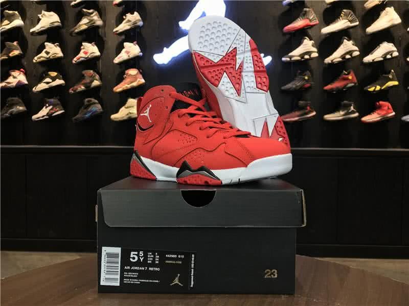 Air Jordan 7 Fadeaway Red Women 1