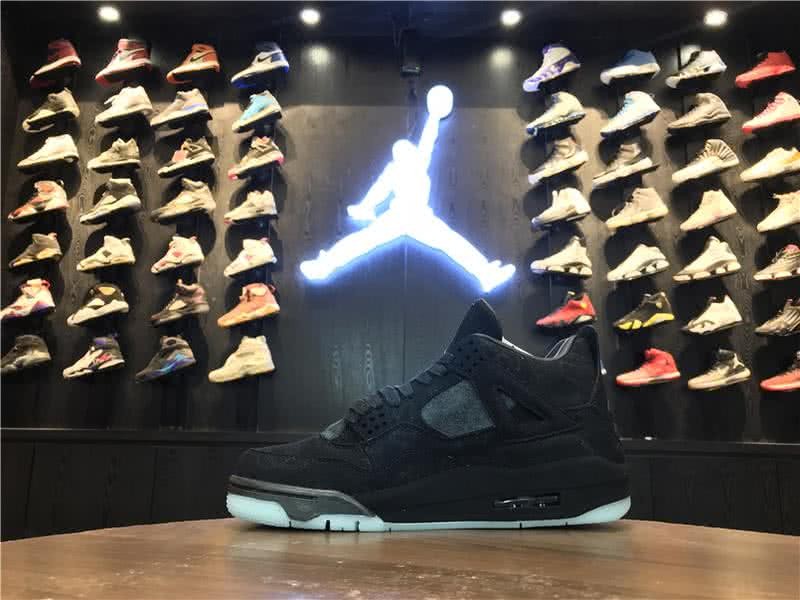 KAWS x Air Jordan 4 Blac And White Women/Men 3