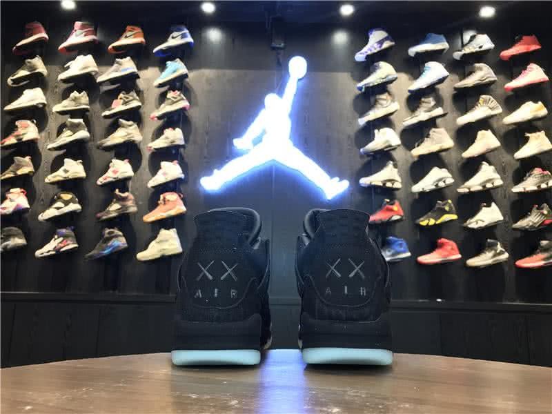 KAWS x Air Jordan 4 Blac And White Women/Men 7