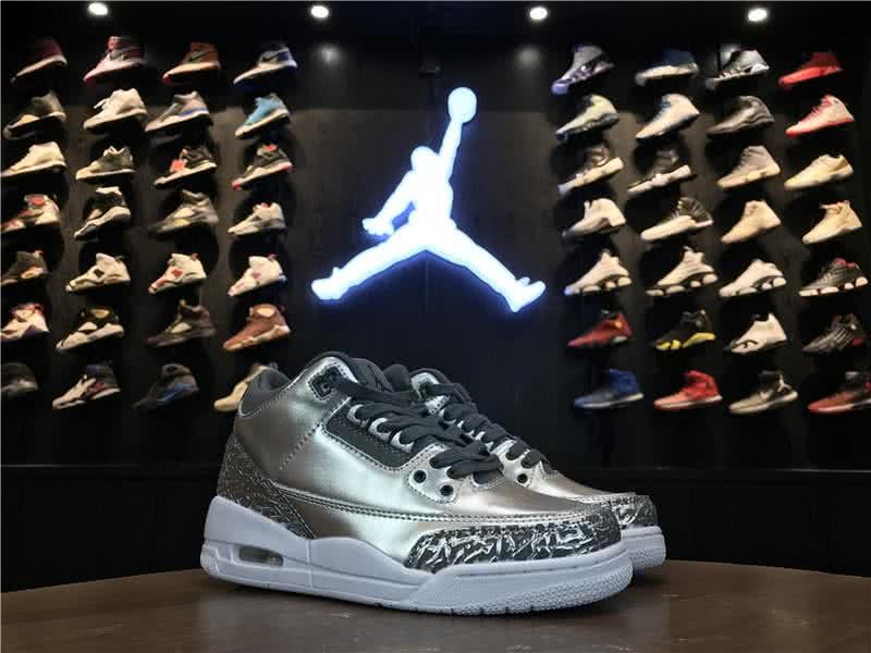 Air Jordan 3 PRM HC Chrome Sliver Women/Men 5