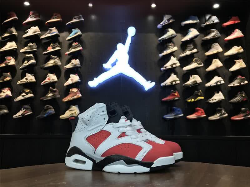 Air Jordan 6 Shos Red Chirldren 7