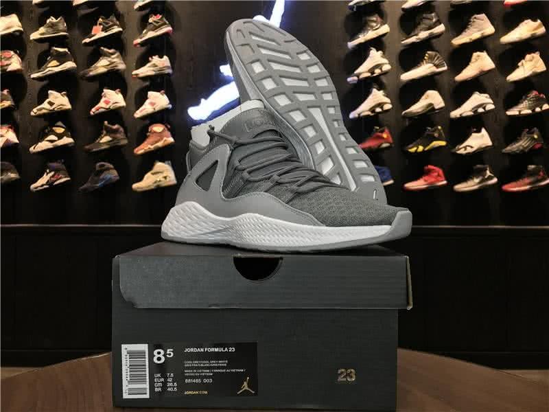 Air Jordan Formula 23 Grey And White Men 8