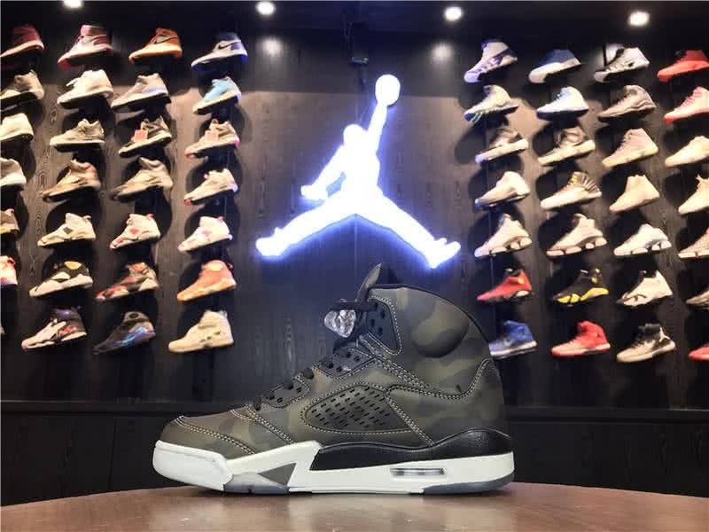 Air Jordan 5 Premium Heiress Metallic Field Grey And White Men 3