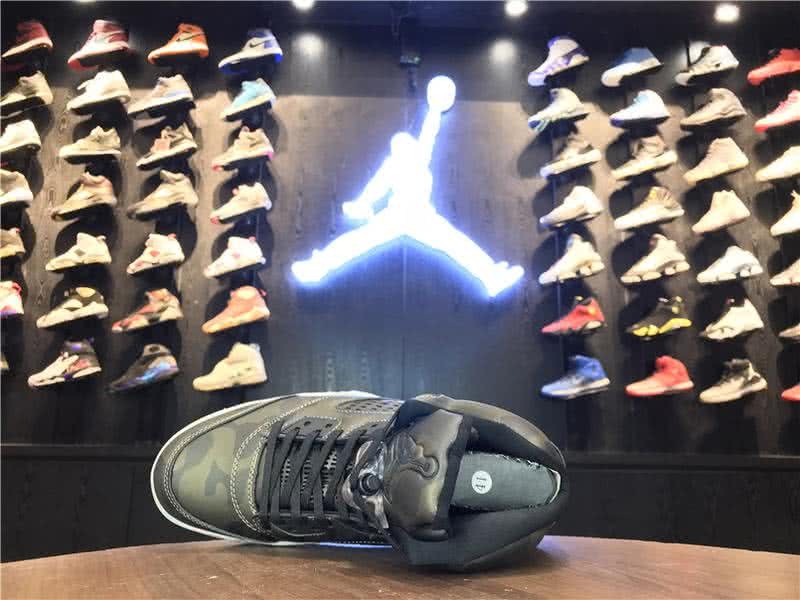 Air Jordan 5 Premium Heiress Metallic Field Grey And White Men 4