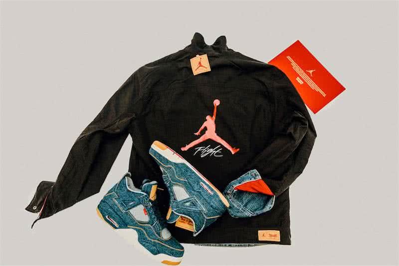 Levi’s x Air Jordan 4 Denim Blue And Yellow Men 5