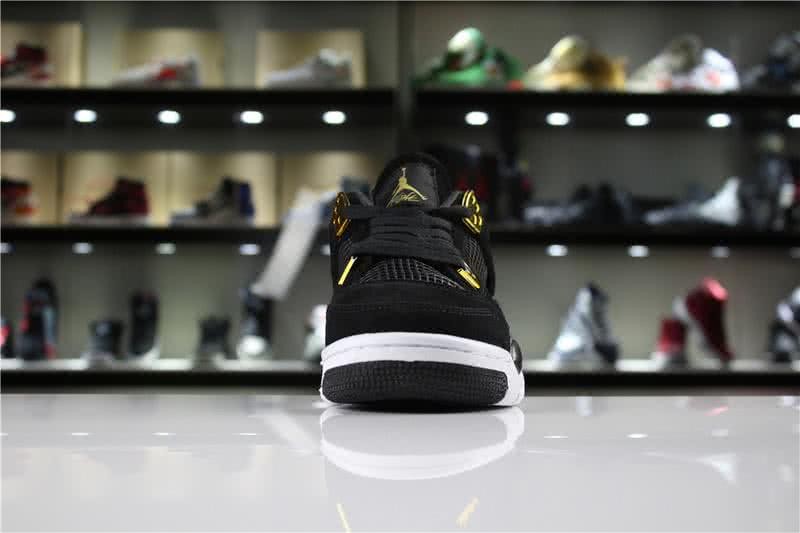 Air Jordan 4 Royalty Black And Gold Women 3