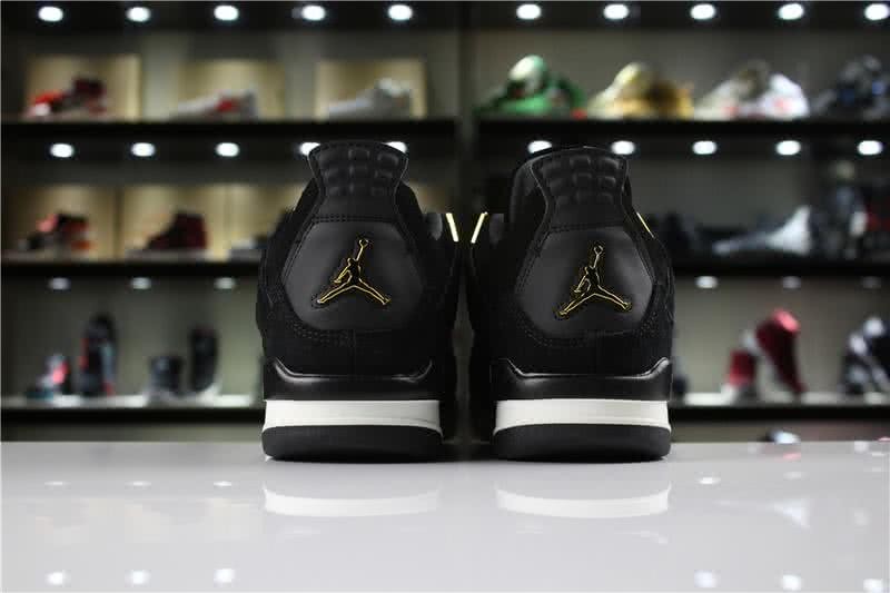 Air Jordan 4 Royalty Black And Gold Women 8