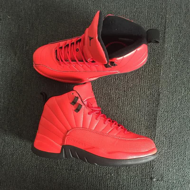 Air Jordan 12 Red Upper And Black Sole Men 6