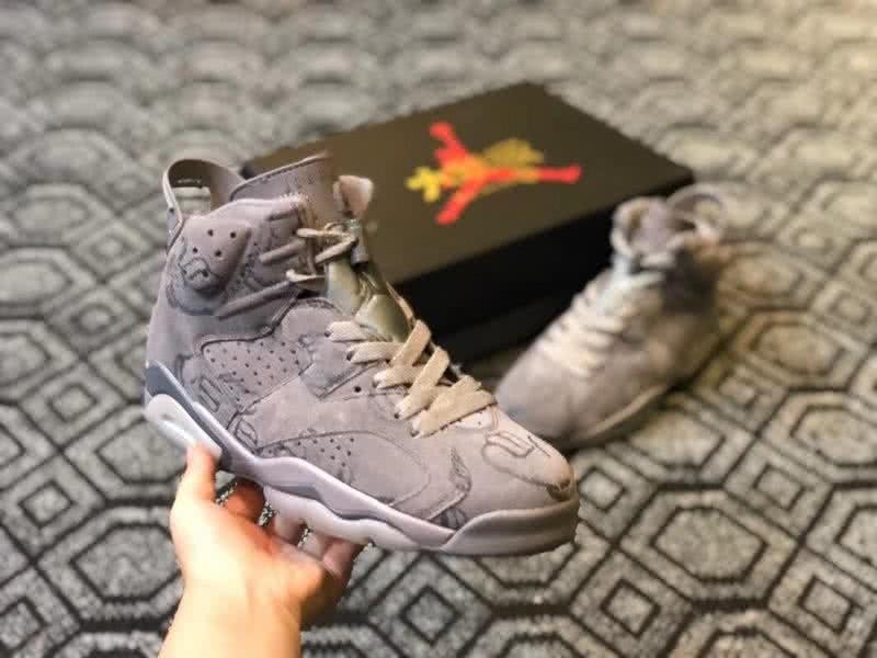Air Jordan 6 KAWS X Grey Men 4