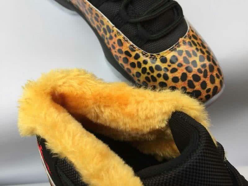 Air Jordan 11 Black And Leopard Yellow Men And Women 5