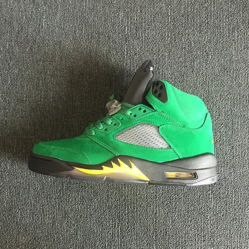 Air Jordan 5 Green And Grey Men 4