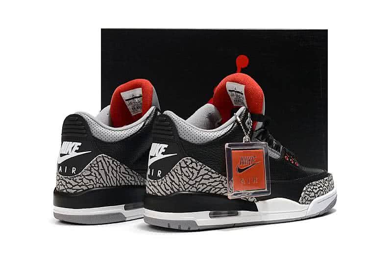 Air Jordan 3 Shoes Black And Red Men 5