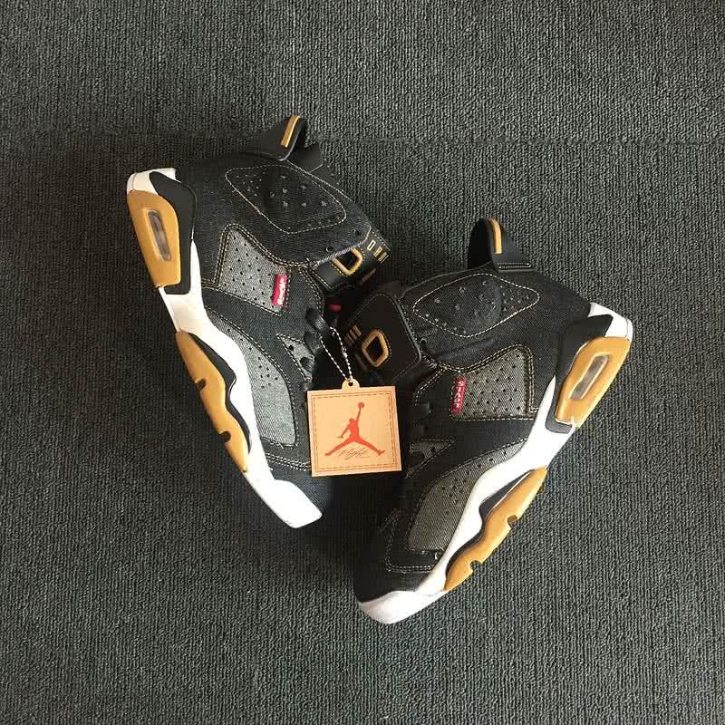 Levi’s x Air Jordan 6 Black And Brown 8