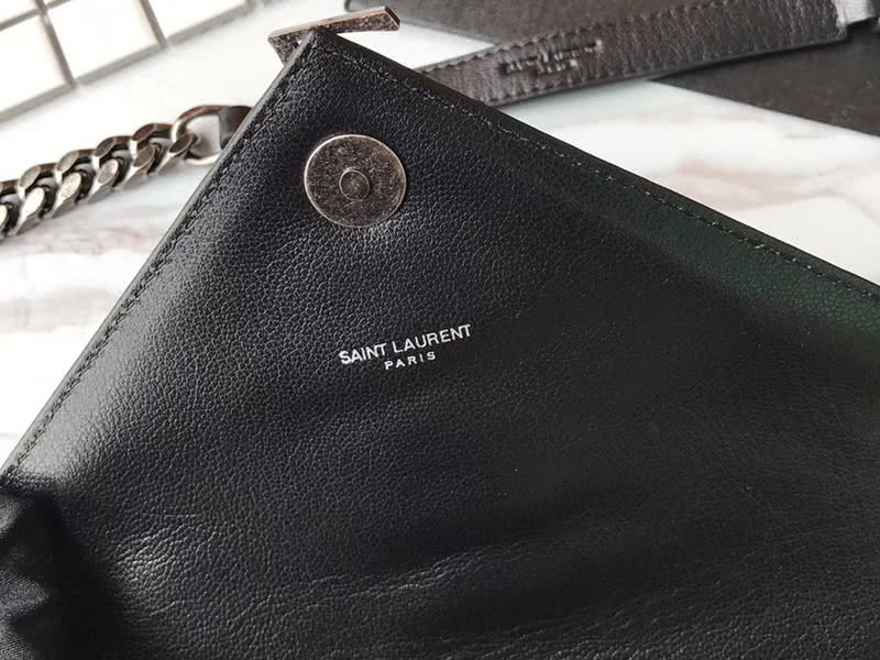Saint Laurent Coll Ge Medium In Matelass Leather Black 8