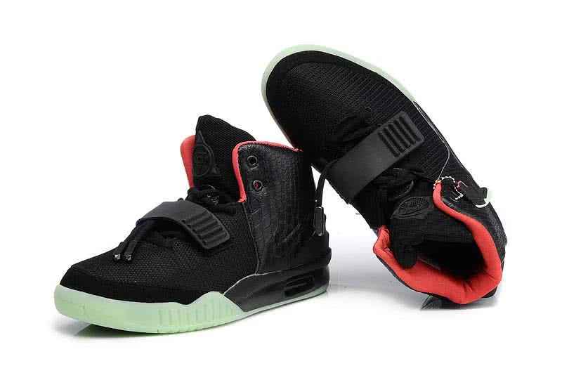 Nike Air Yeezy 2 Men/Women Black/Watermelon Red/Grass Green 5