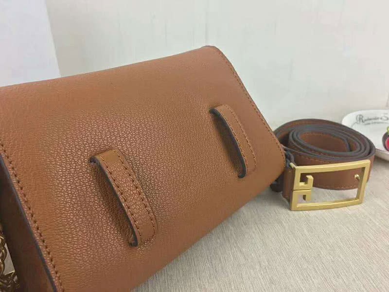 Givenchy Small gv3 Bag In Grained Leather And Suede Brown 3