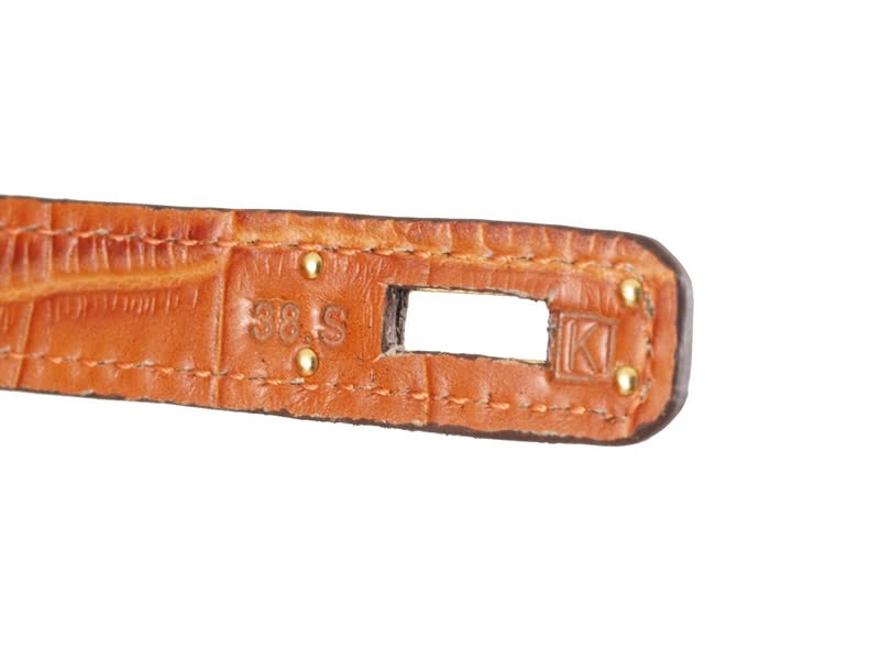 Hermes Matte Kelly Pochette Crocodile Fauve 8