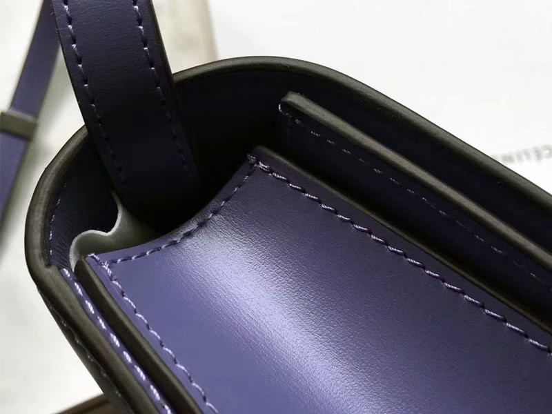 Celine Medium Classic Bag In Box Calfskin Blue 7