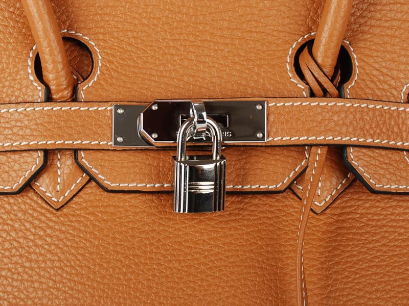 Hermes Birkin 30cm Togo Leather Brown Gold 6