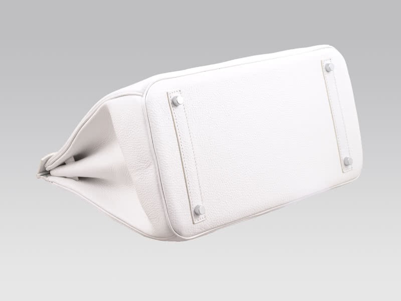 Hermes Birkin 35cm Togo Clemence White 5