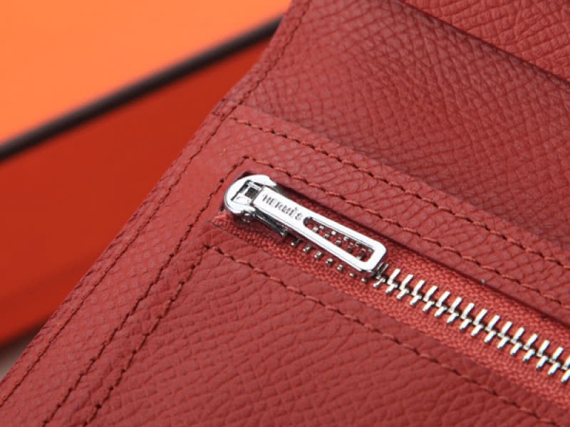 Hermes Epsom Original Calfskin Bearn Japonaise Bi-Fold Brown 5