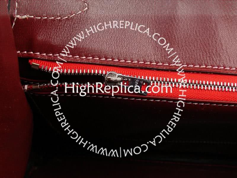 Hermes Birkin 35 Cm Red Mock Croc 13