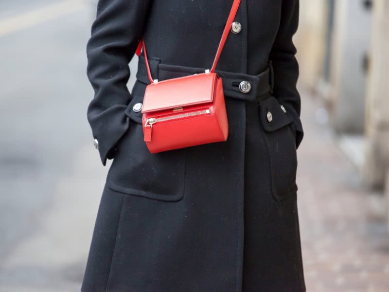 Givenchy Mini Pandora Box Bag Croc Leather Red 7