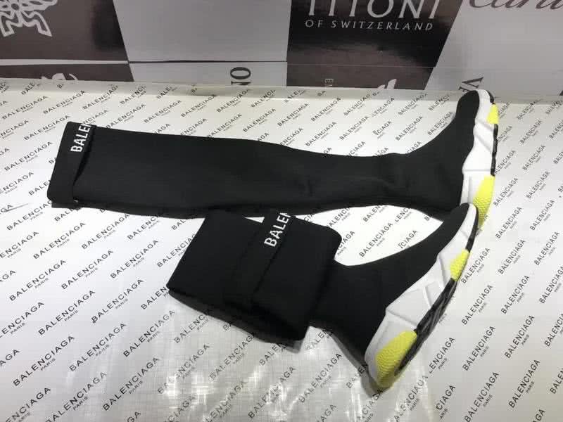 Balenciaga Speed Sock Boots Black White 3
