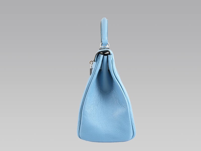 Hermes Kelly 32cm Togo Leather Clemence Blue Jean 3