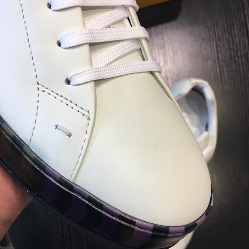 Fendi Sneakers White Upper Black Sole Men 7