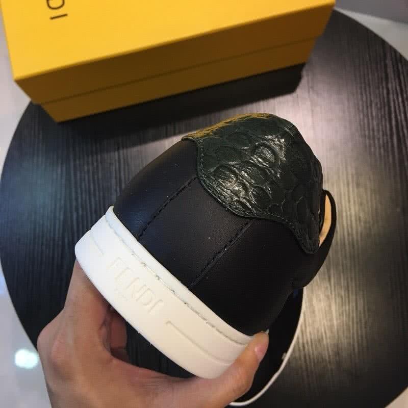 Fendi Sneakers Black And Blue Upper White Sole Men 5