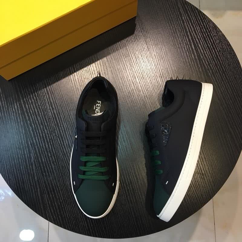 Fendi Sneakers Black Upper White Sole Men 1