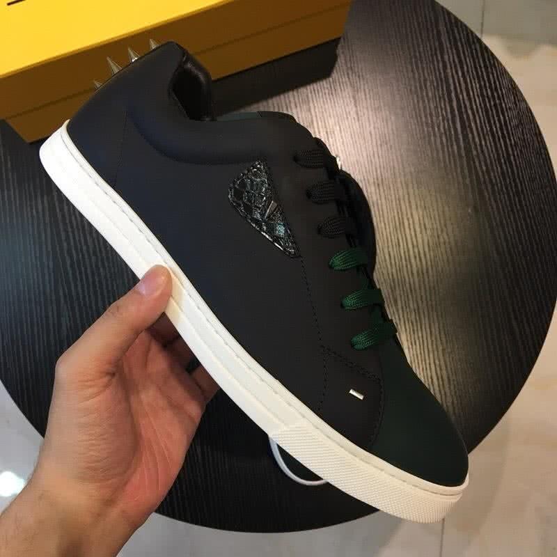 Fendi Sneakers Black Upper White Sole Men 4